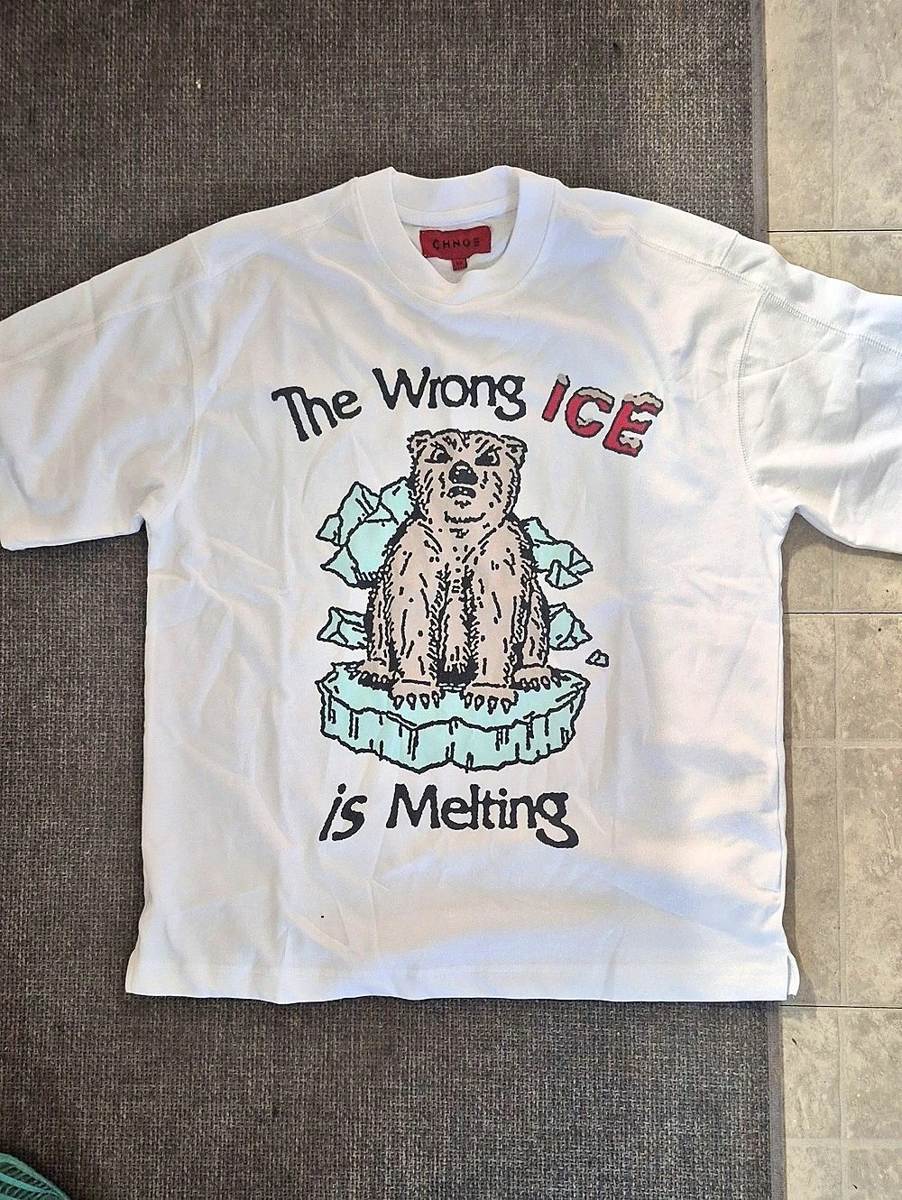 CHNGE Wrong Amazon Wrong Ice S/S Tee Graphic Tee White XS